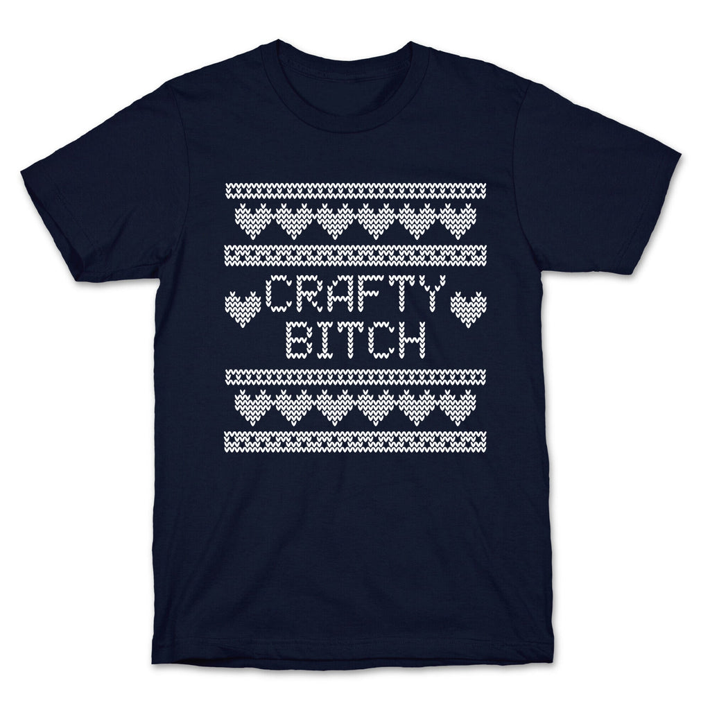 Crafty Bitch Knitting Pattern T-Shirt Hoodie, Sweatshirt | PureTeeCo.com (Image 4)