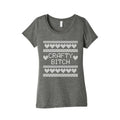 Crafty Bitch Knitting Pattern Women's Triblend Tee Hoodie, Sweatshirt | PureTeeCo.com (Image 1)