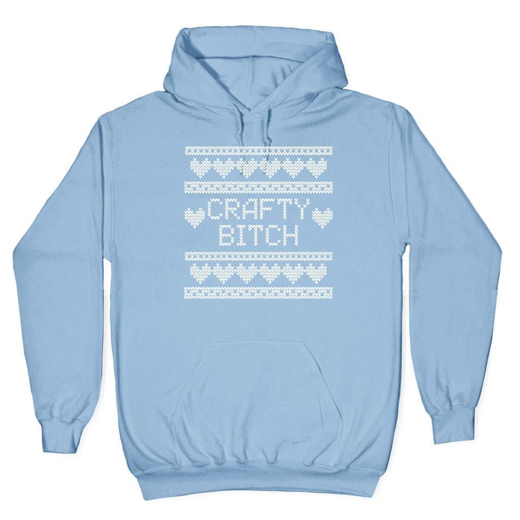 Crafty Bitch Knitting Pattern Hoodie T-Shirts, Sweatshirt | PureTeeCo.com (Image 4)
