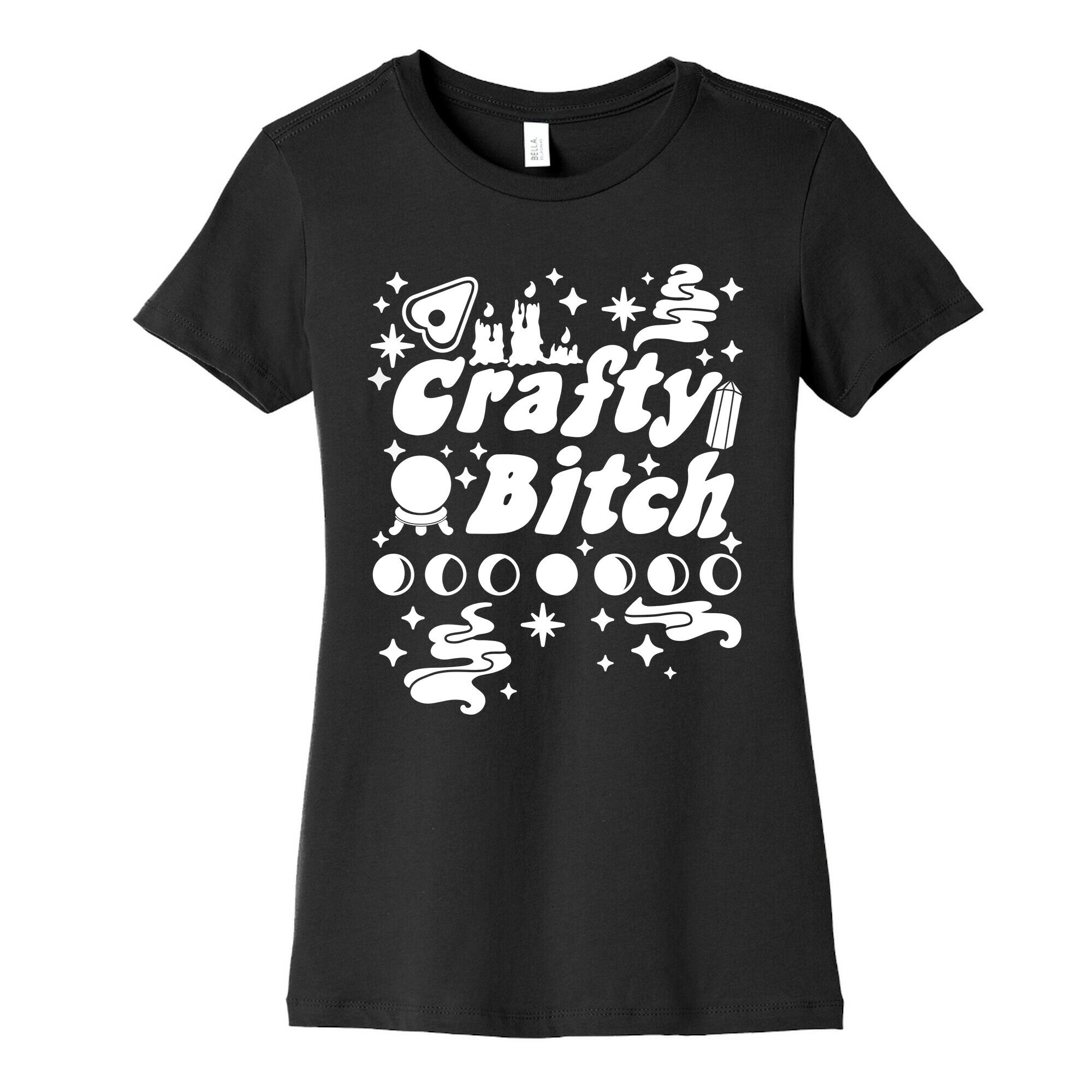 Crafty Bitch Women's Cotton Tee Hoodie, Sweatshirt | PureTeeCo.com (Image 2)