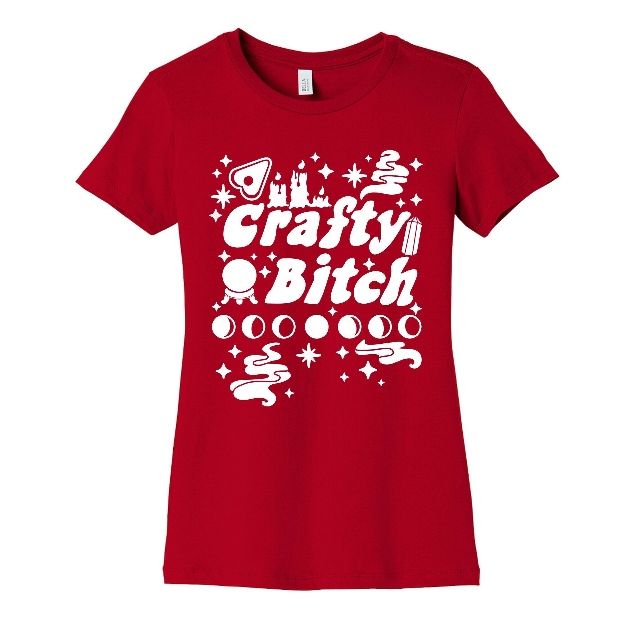 Crafty Bitch Women's Cotton Tee Hoodie, Sweatshirt | PureTeeCo.com (Image 3)