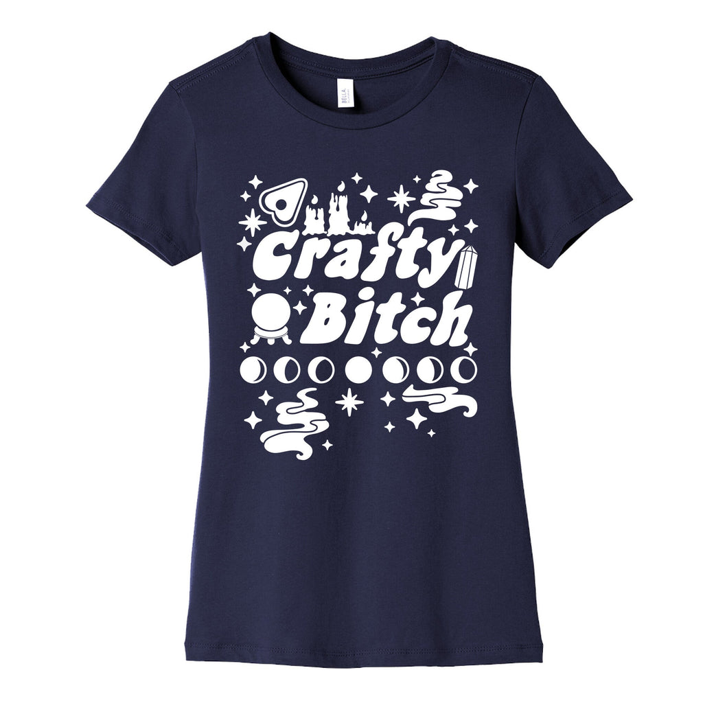 Crafty Bitch Women's Cotton Tee Hoodie, Sweatshirt | PureTeeCo.com (Image 5)