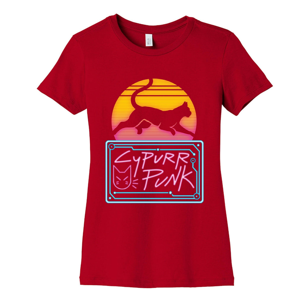 Cypurr Punk Women's Cotton Tee Hoodie, Sweatshirt | PureTeeCo.com (Image 3)