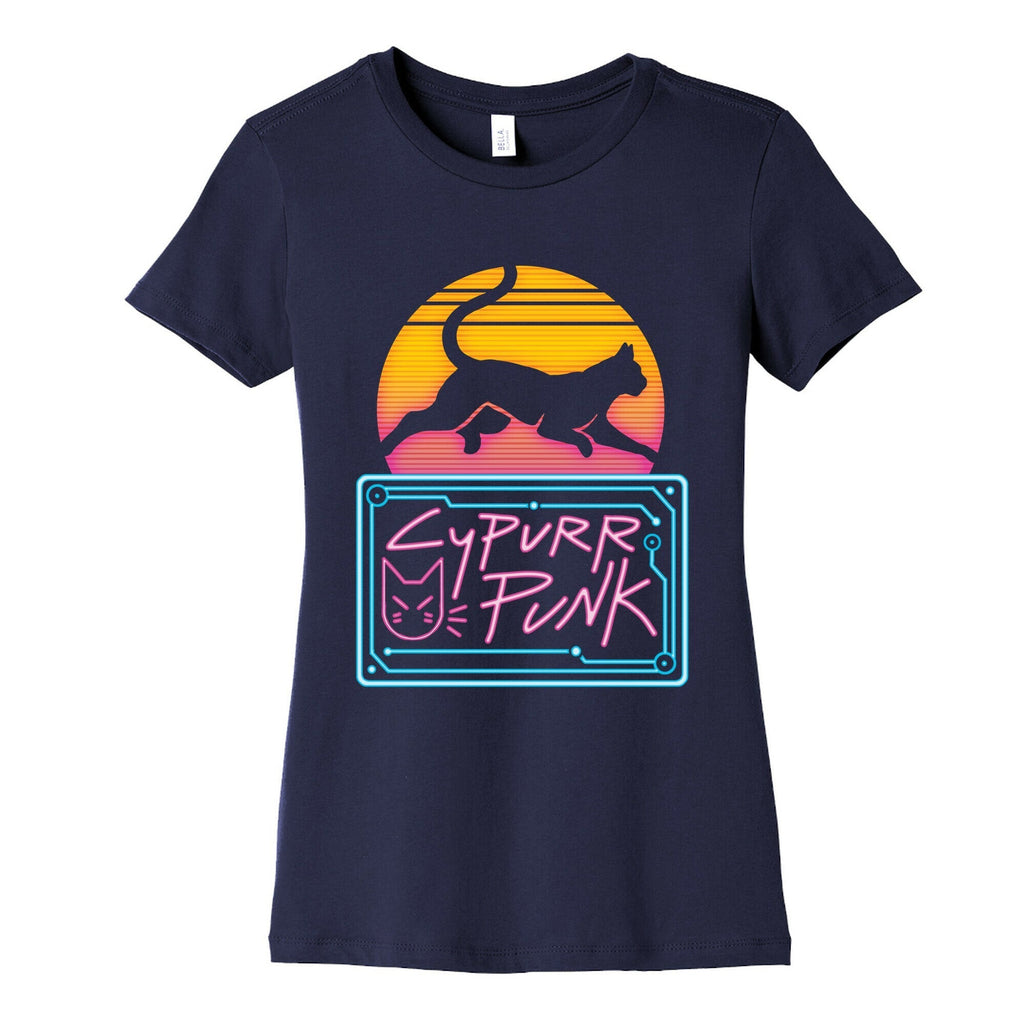 Cypurr Punk Women's Cotton Tee Hoodie, Sweatshirt | PureTeeCo.com (Image 5)