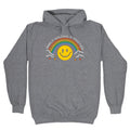 Barely Holding It Together Rainbow Smiley Hoodie T-Shirts, Sweatshirt | PureTeeCo.com (Image 1)