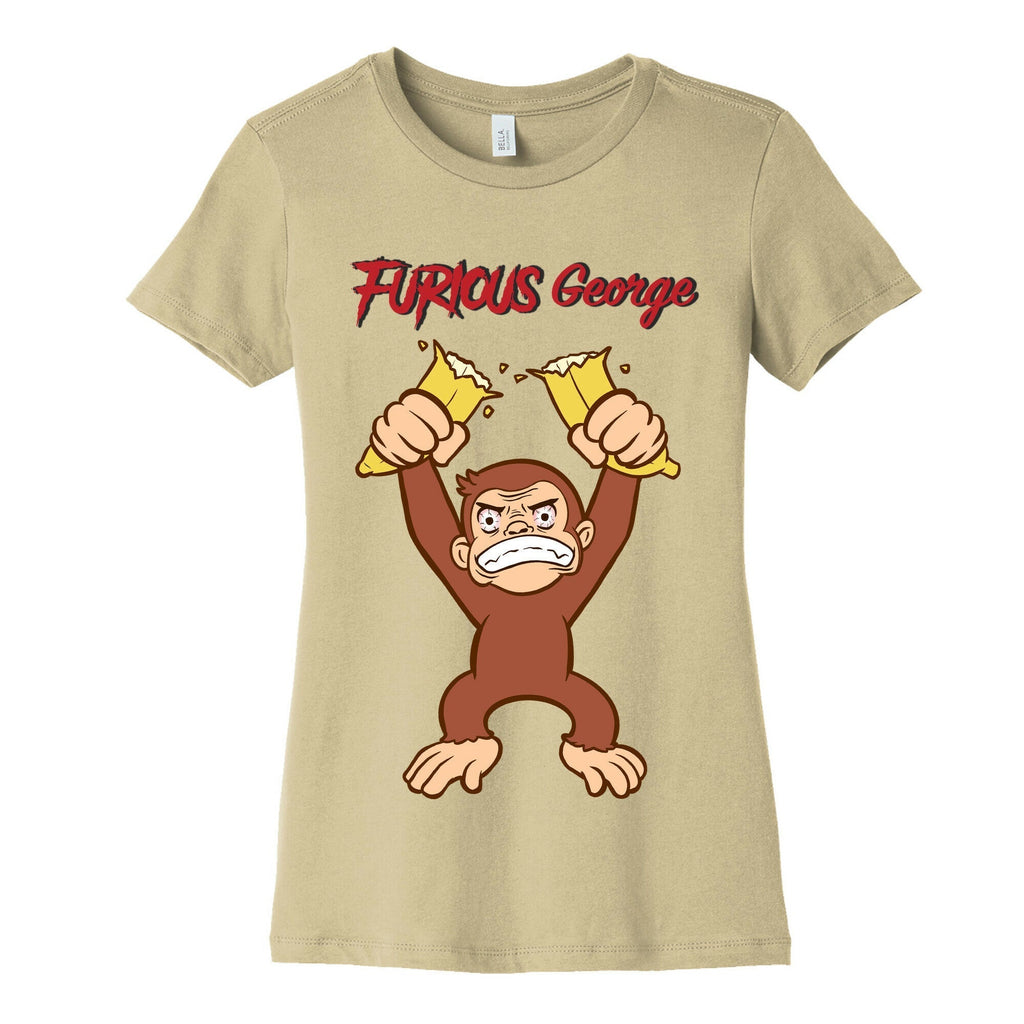 Furious George Women's Cotton Tee Hoodie, Sweatshirt | PureTeeCo.com (Image 4)