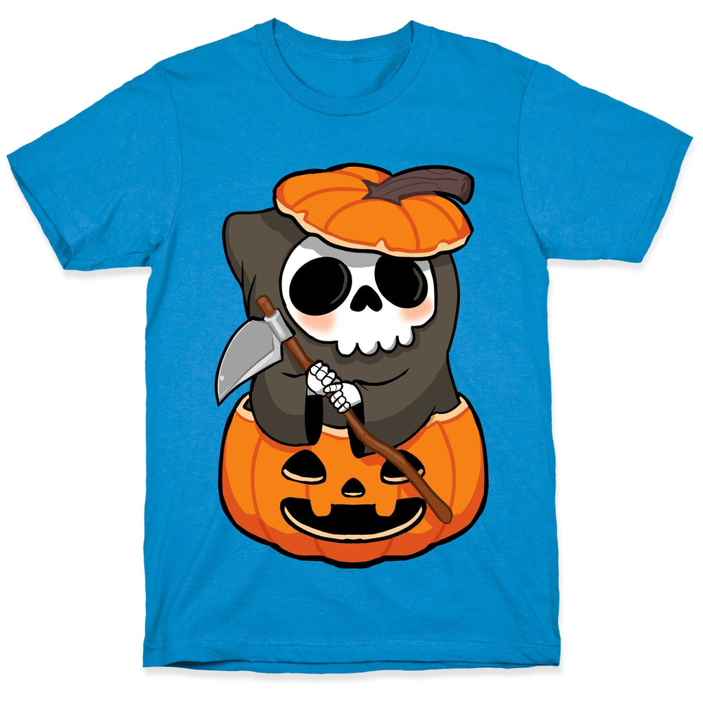 Cute Halloween Grim Reaper T-Shirt Hoodie, Sweatshirt | PureTeeCo.com (Image 1)
