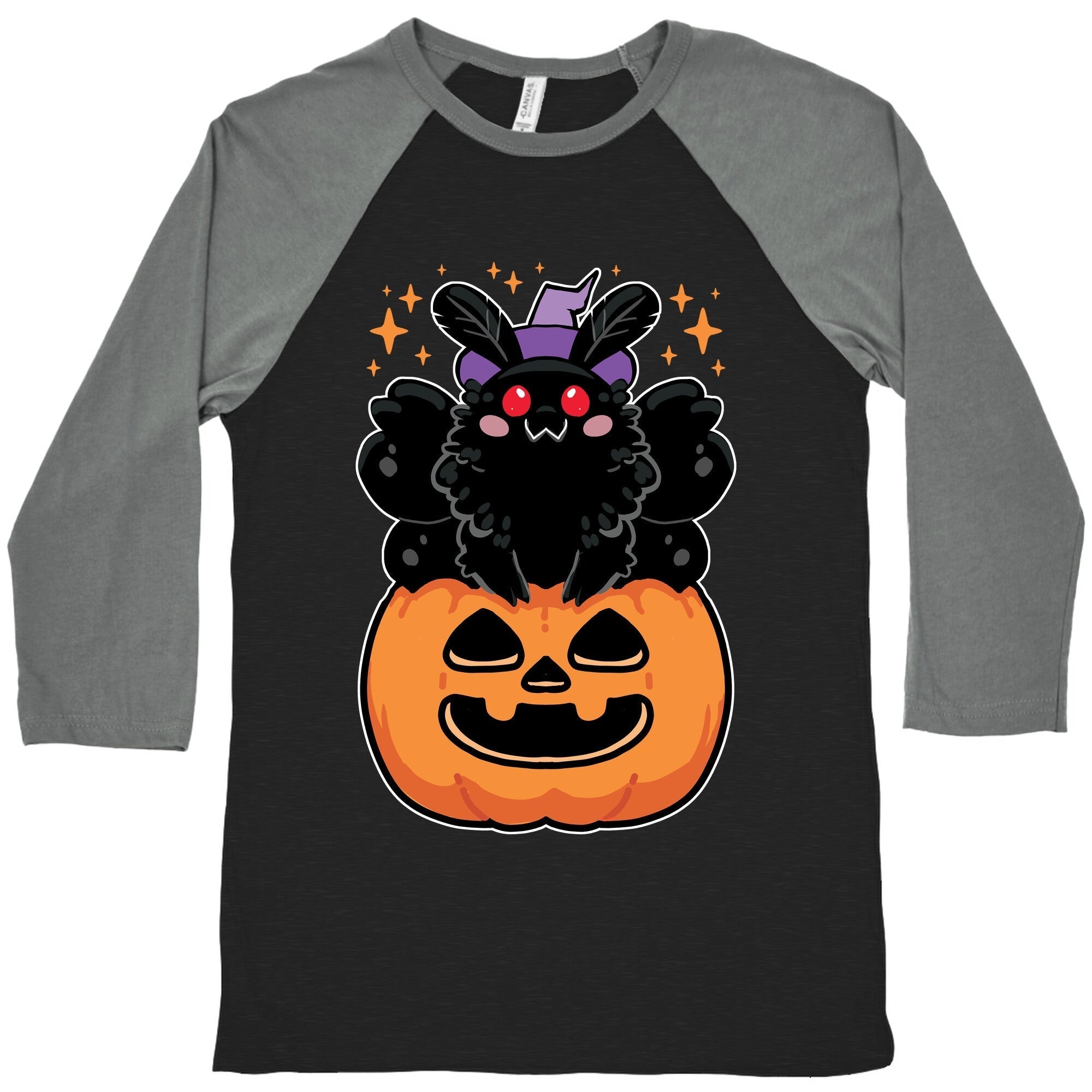 Cute Halloween Mothman Baseball Tee Style001 Hoodie, Sweatshirt | PureTeeCo.com (Image 1)