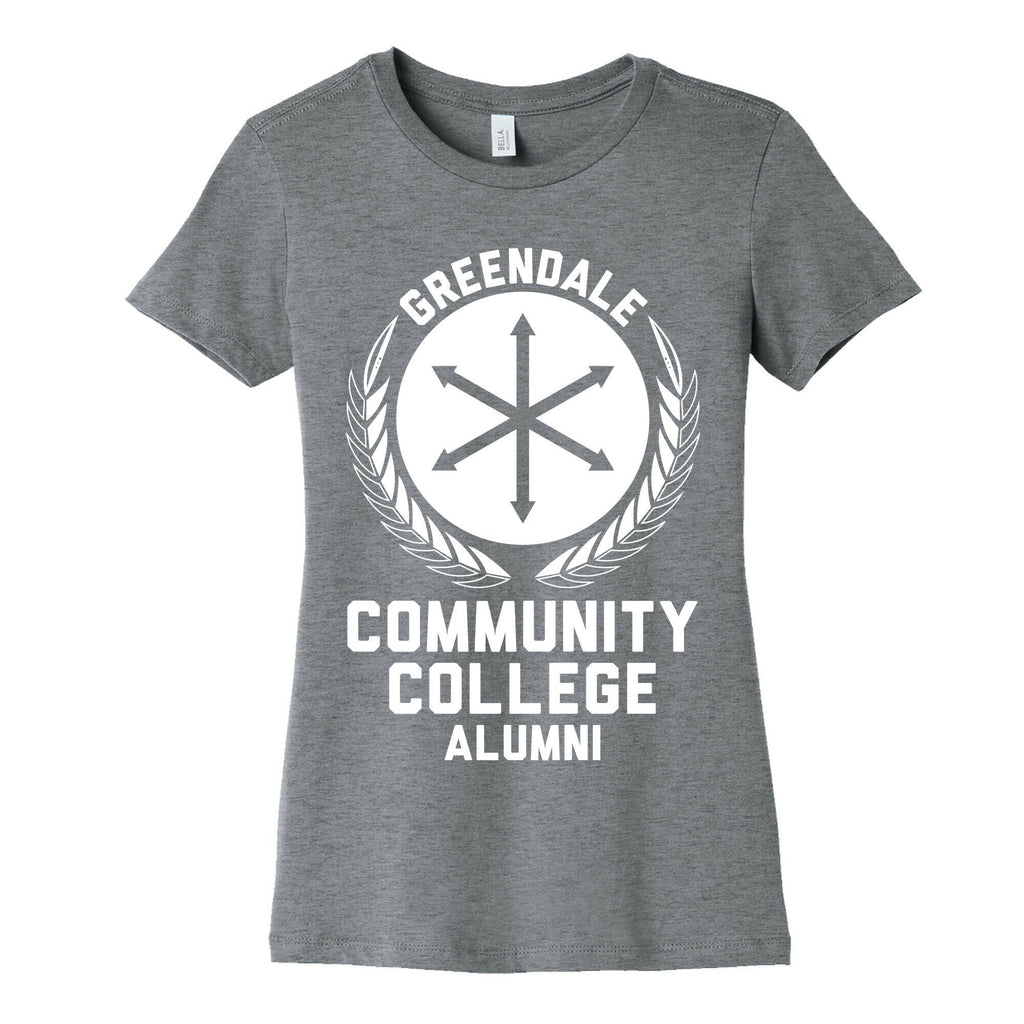 Greendale Community College Alumni Women's Cotton Tee Hoodie, Sweatshirt | PureTeeCo.com (Image 5)