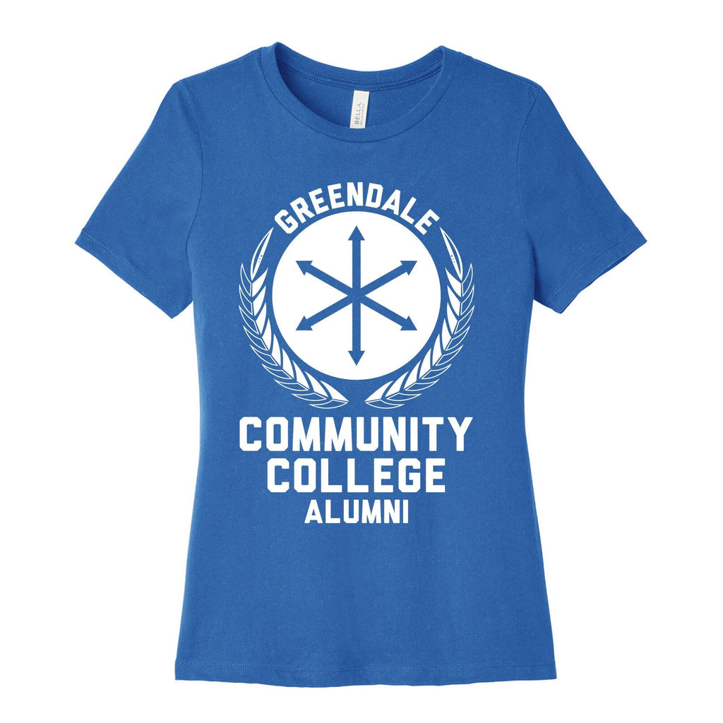 Greendale Community College Alumni Women's Cotton Tee Hoodie, Sweatshirt | PureTeeCo.com (Image 3)