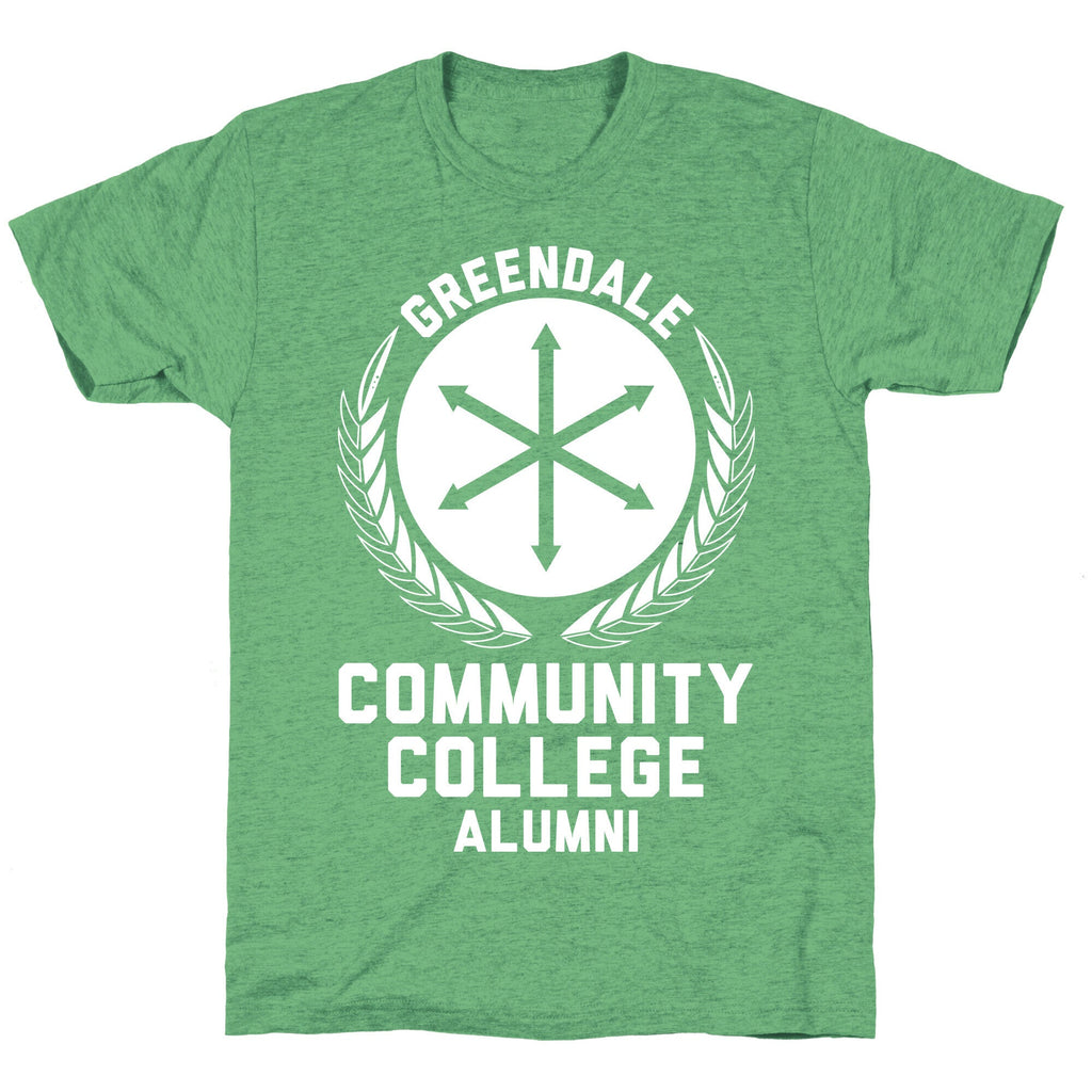 Greendale Community College Alumni Unisex Triblend Tee Hoodie, Sweatshirt | PureTeeCo.com (Image 2)