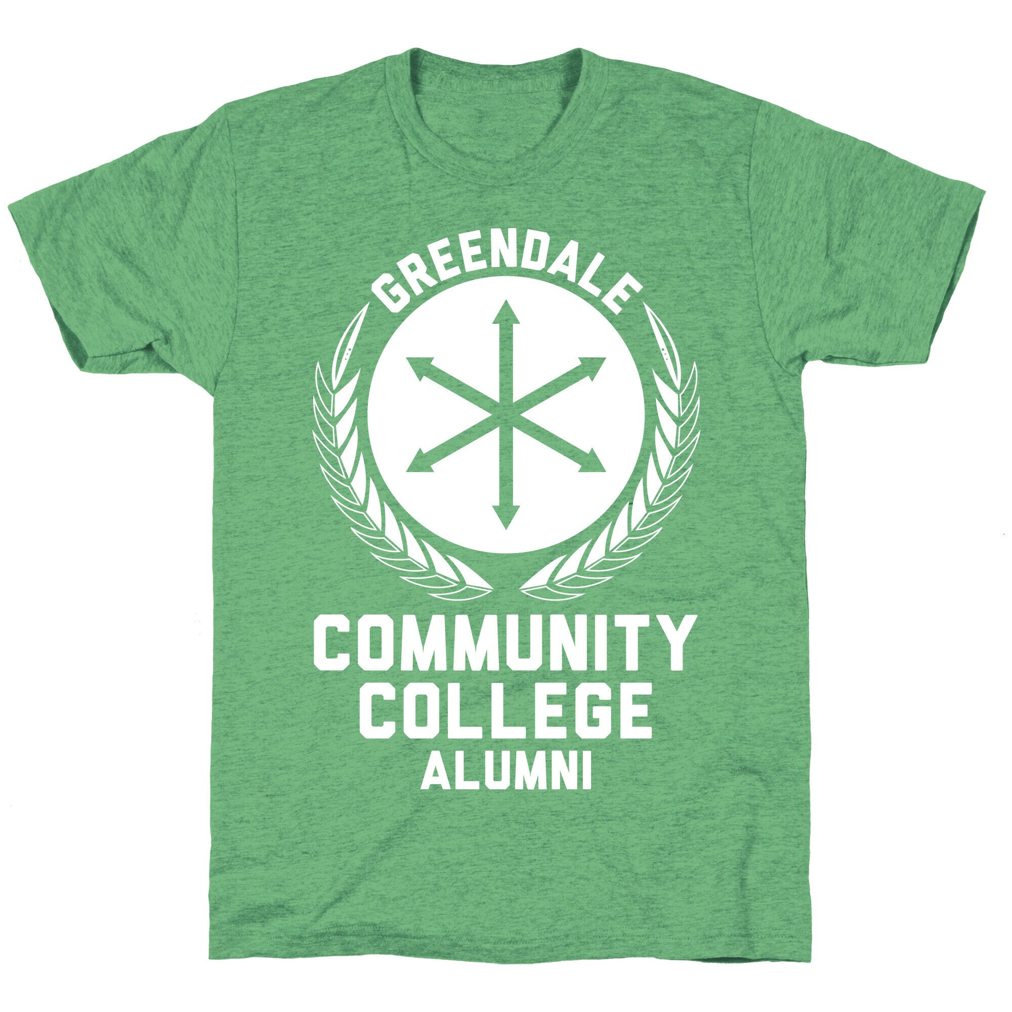Greendale Community College Alumni Unisex Triblend Tee Hoodie, Sweatshirt | PureTeeCo.com (Image 2)
