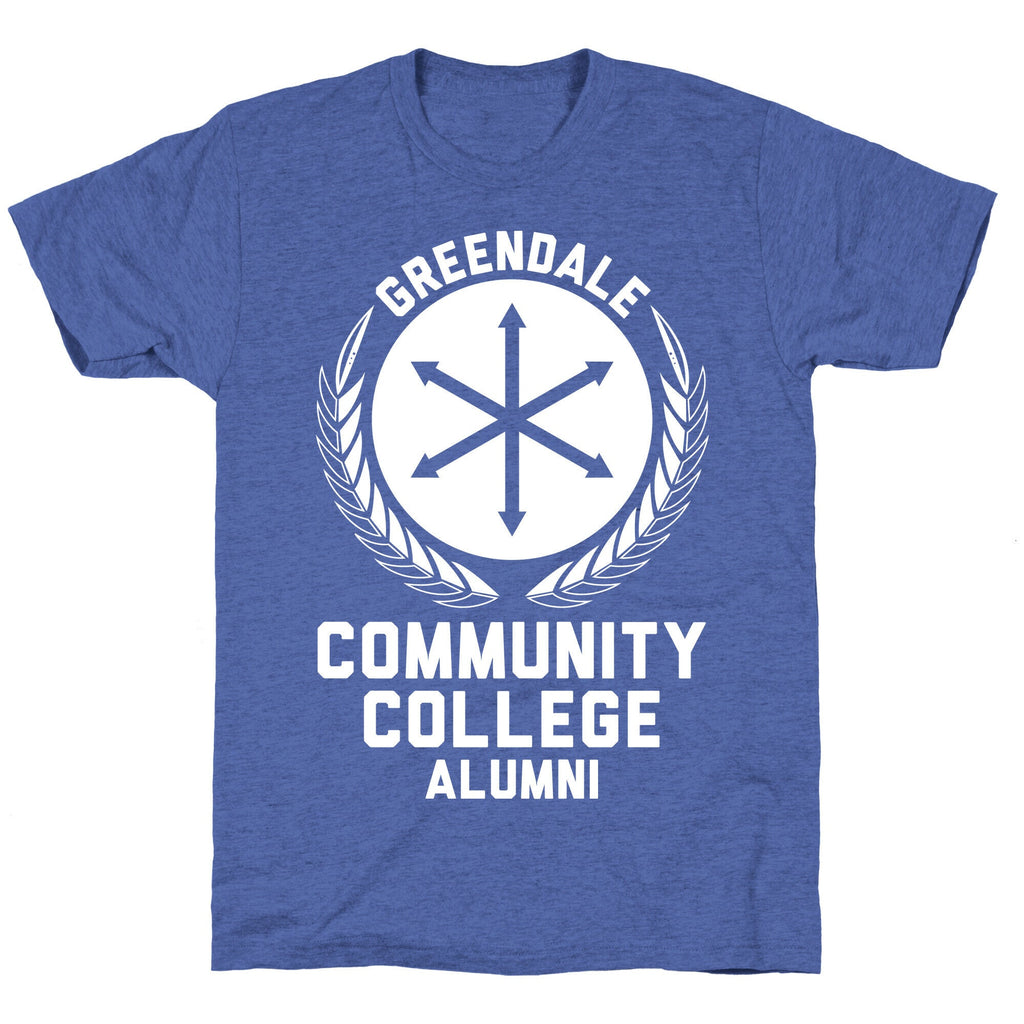 Greendale Community College Alumni Unisex Triblend Tee Hoodie, Sweatshirt | PureTeeCo.com (Image 5)