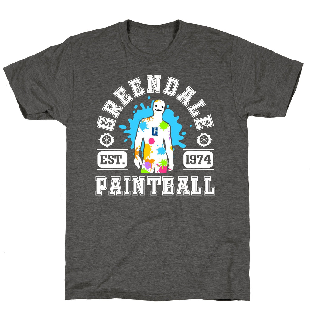 Greendale Community College Paintball Unisex Triblend Tee Hoodie, Sweatshirt | PureTeeCo.com (Image 3)