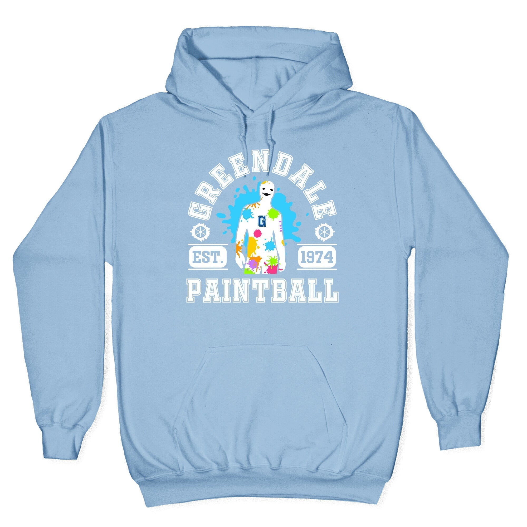 Greendale Community College Paintball Hoodie T-Shirts, Sweatshirt | PureTeeCo.com (Image 4)