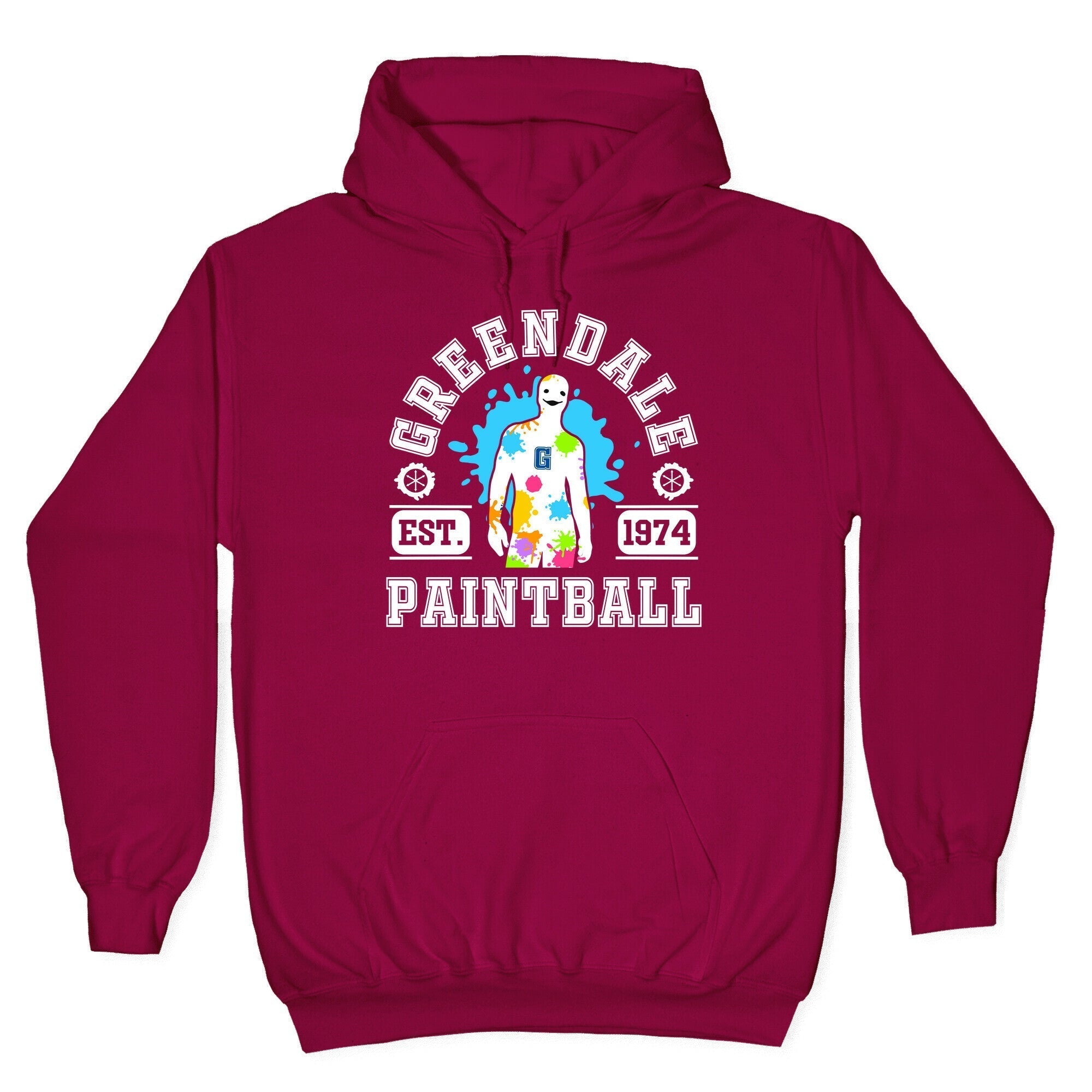Greendale Community College Paintball Hoodie T-Shirts, Sweatshirt | PureTeeCo.com (Image 5)