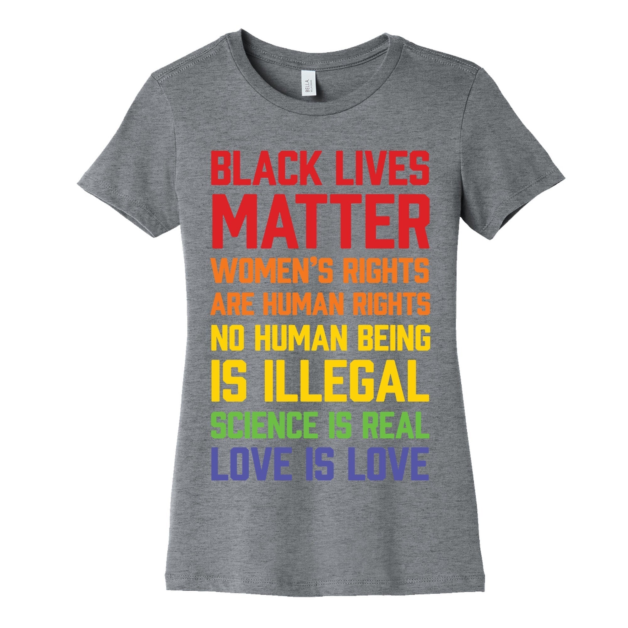 Black Lives Matter List Women's Cotton Tee Hoodie, Sweatshirt | PureTeeCo.com (Image 5)
