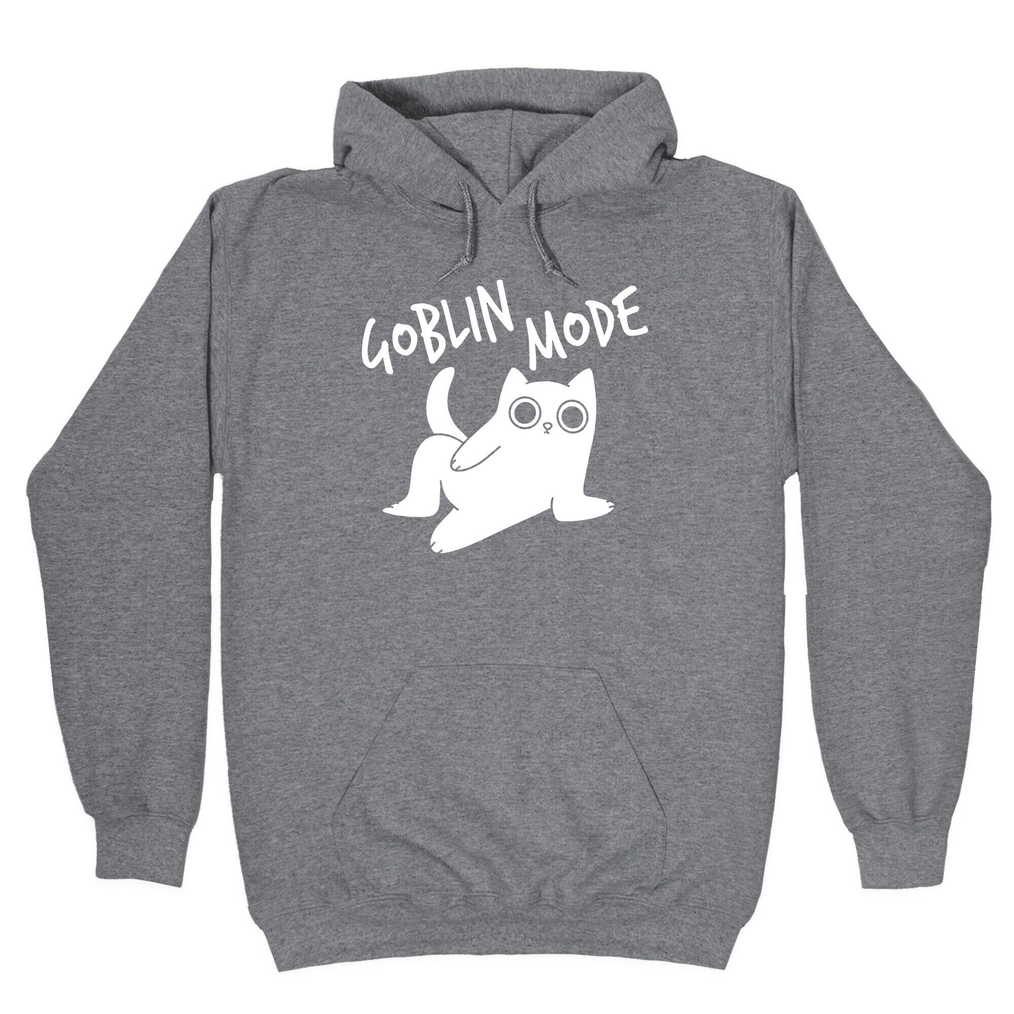 Goblin Mode Cat Hoodie Style001 T-Shirts, Sweatshirt | PureTeeCo.com (Image 1)