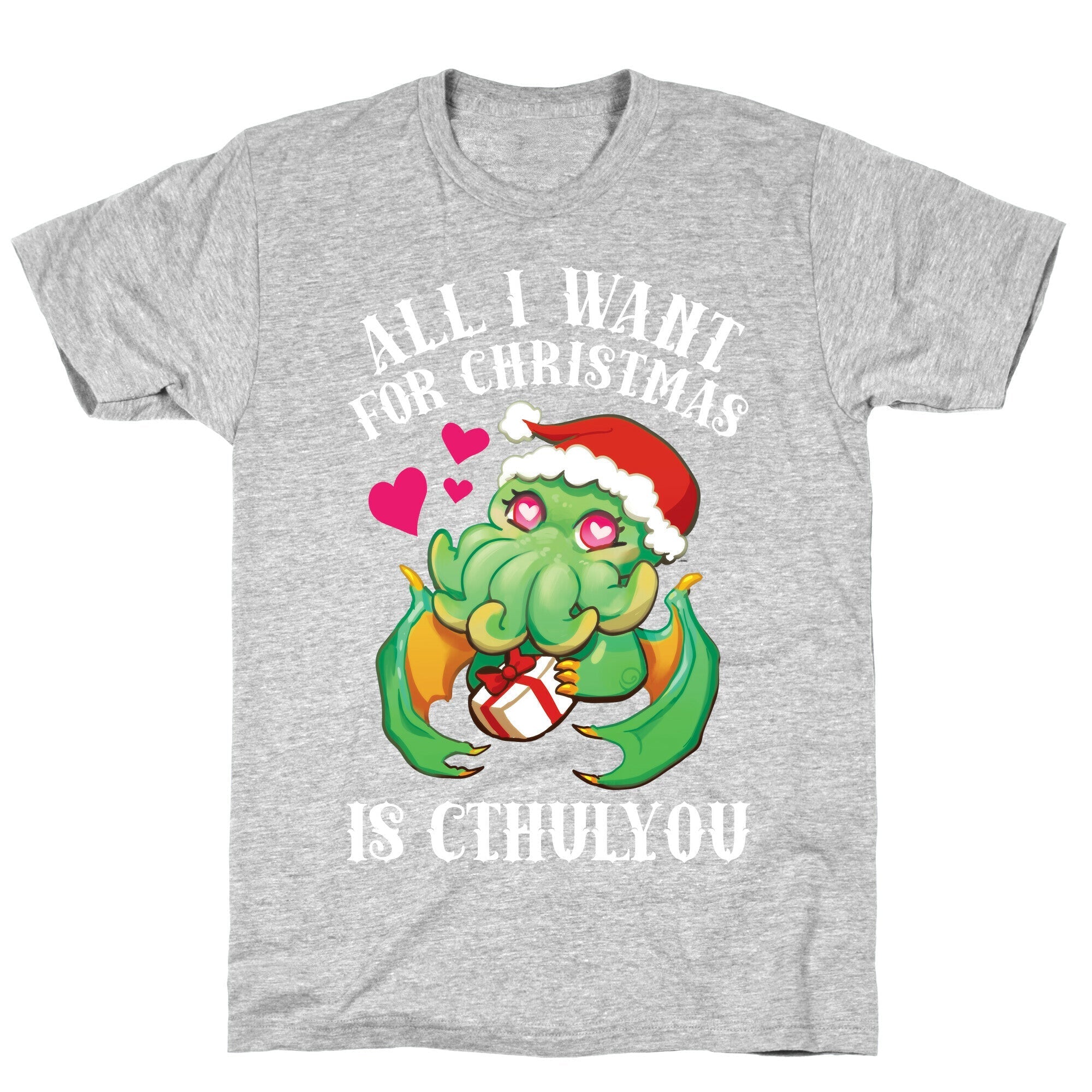 All I Want For Christmas Is Cthulyou T-Shirt Hoodie, Sweatshirt | PureTeeCo.com (Image 2)