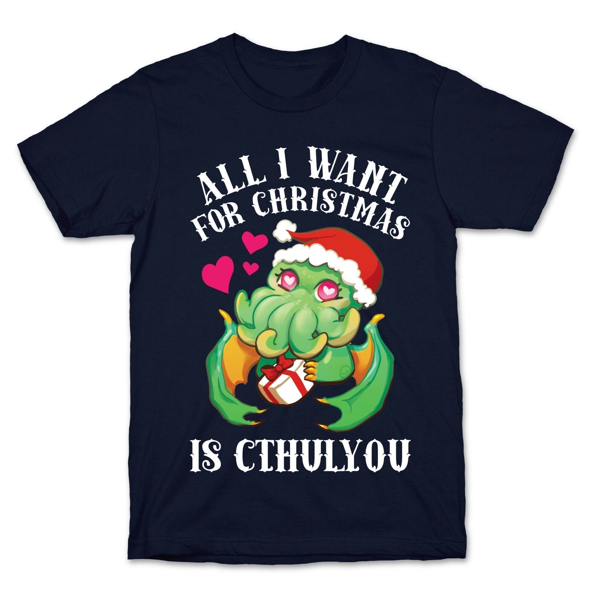 All I Want For Christmas Is Cthulyou T-Shirt Hoodie, Sweatshirt | PureTeeCo.com (Image 4)