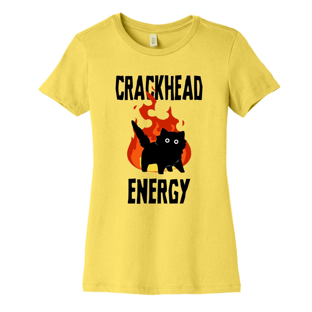 Crackhead Energy Women's Cotton Tee Hoodie, Sweatshirt | PureTeeCo.com (Image 3)