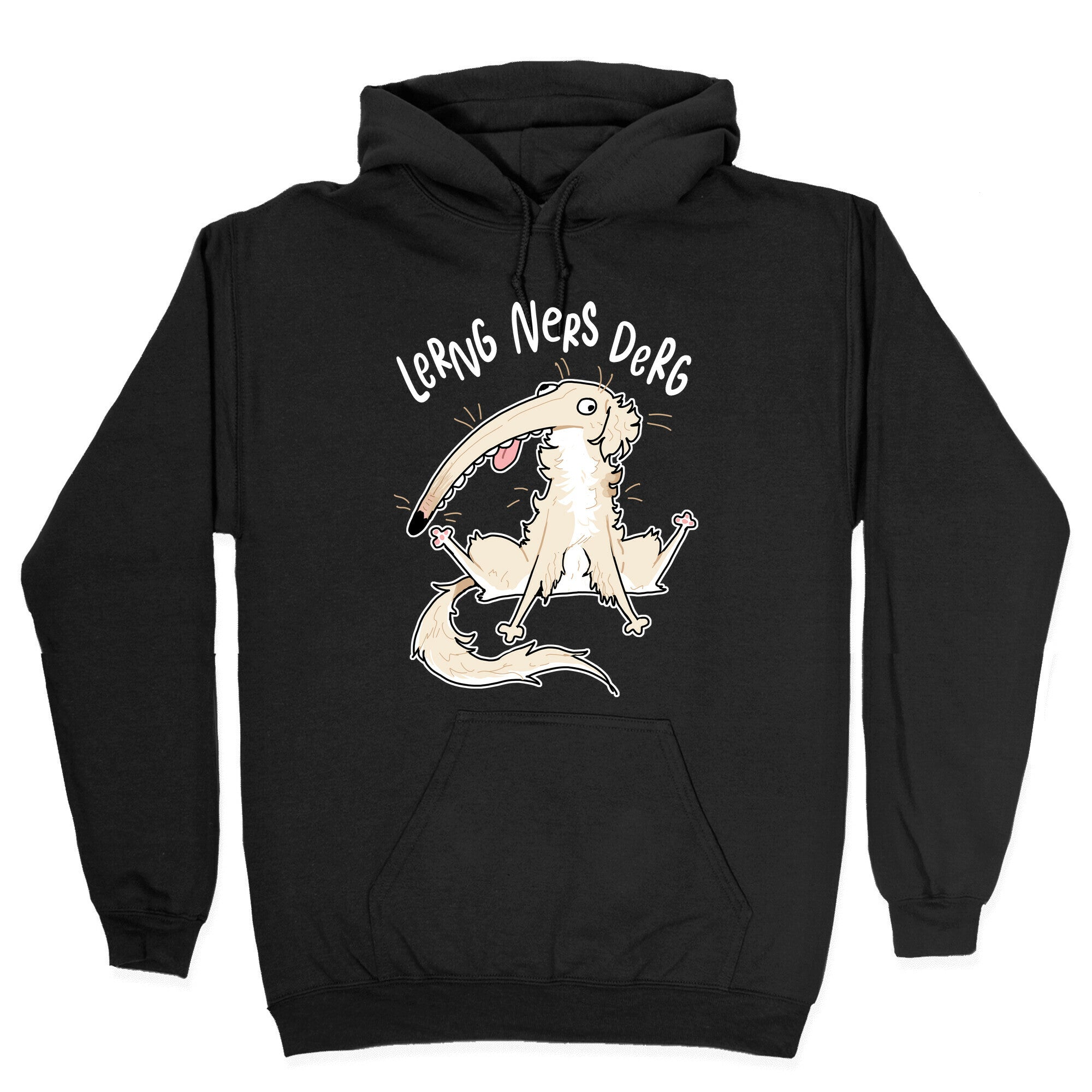 Derpy Dog Borzoi Lerng Ners Derg Hoodie Style001 T-Shirts, Sweatshirt | PureTeeCo.com (Image 2)