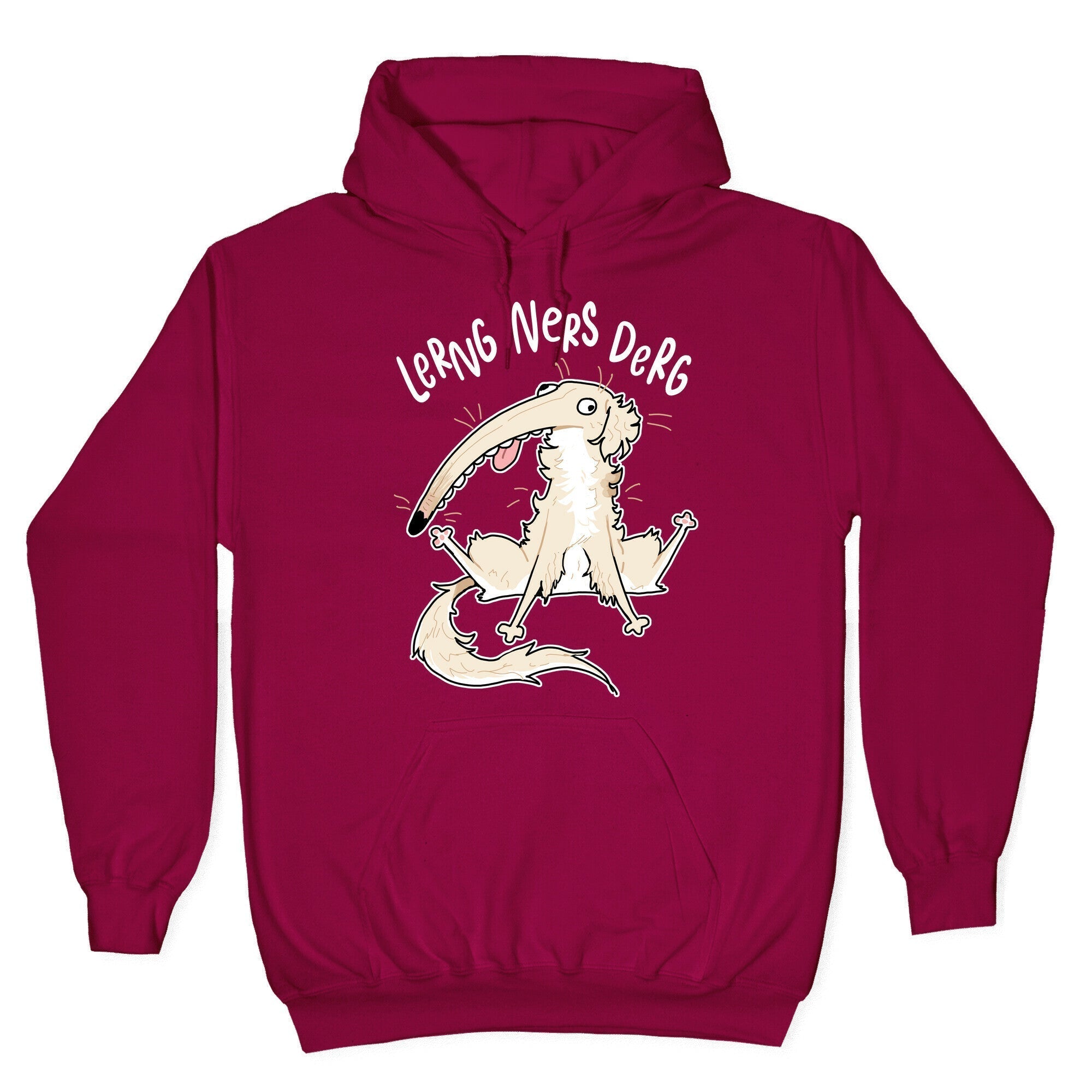 Derpy Dog Borzoi Lerng Ners Derg Hoodie Style001 T-Shirts, Sweatshirt | PureTeeCo.com (Image 5)