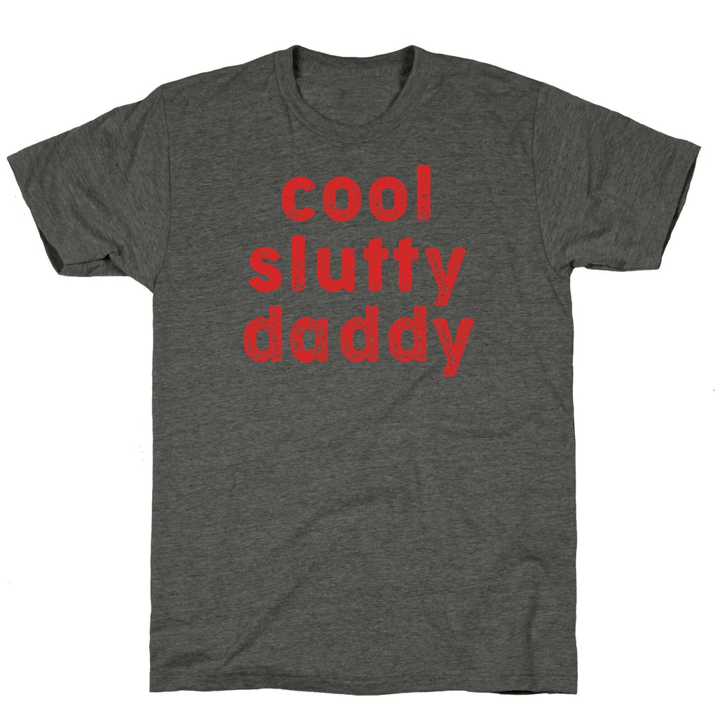 Cool Slutty Daddy Unisex Triblend Tee Hoodie, Sweatshirt | PureTeeCo.com (Image 3)