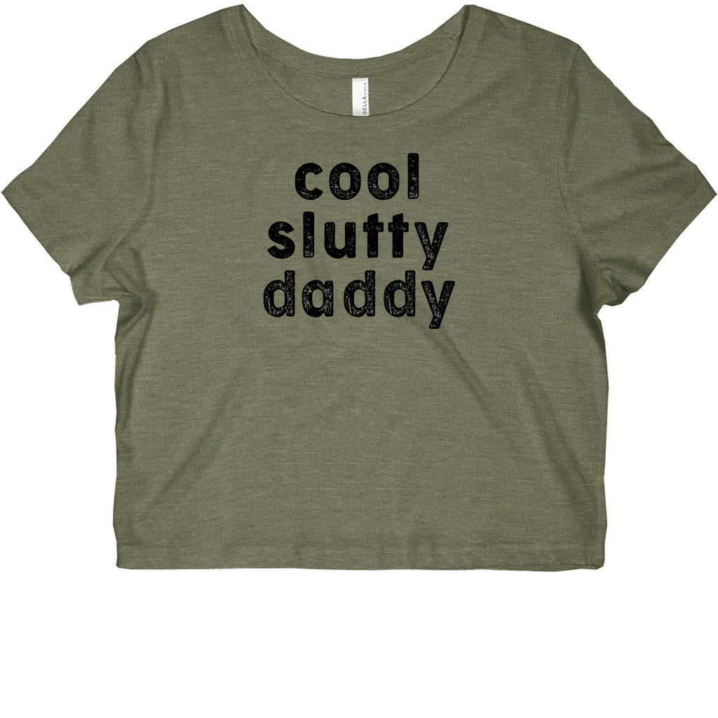 Cool Slutty Daddy Graphic Baby Tee Hoodie, Sweatshirt | PureTeeCo.com (Image 1)