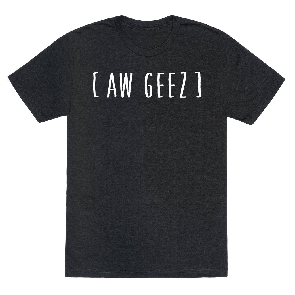 Aw Geez Unisex Triblend Tee Hoodie, Sweatshirt | PureTeeCo.com (Image 1)