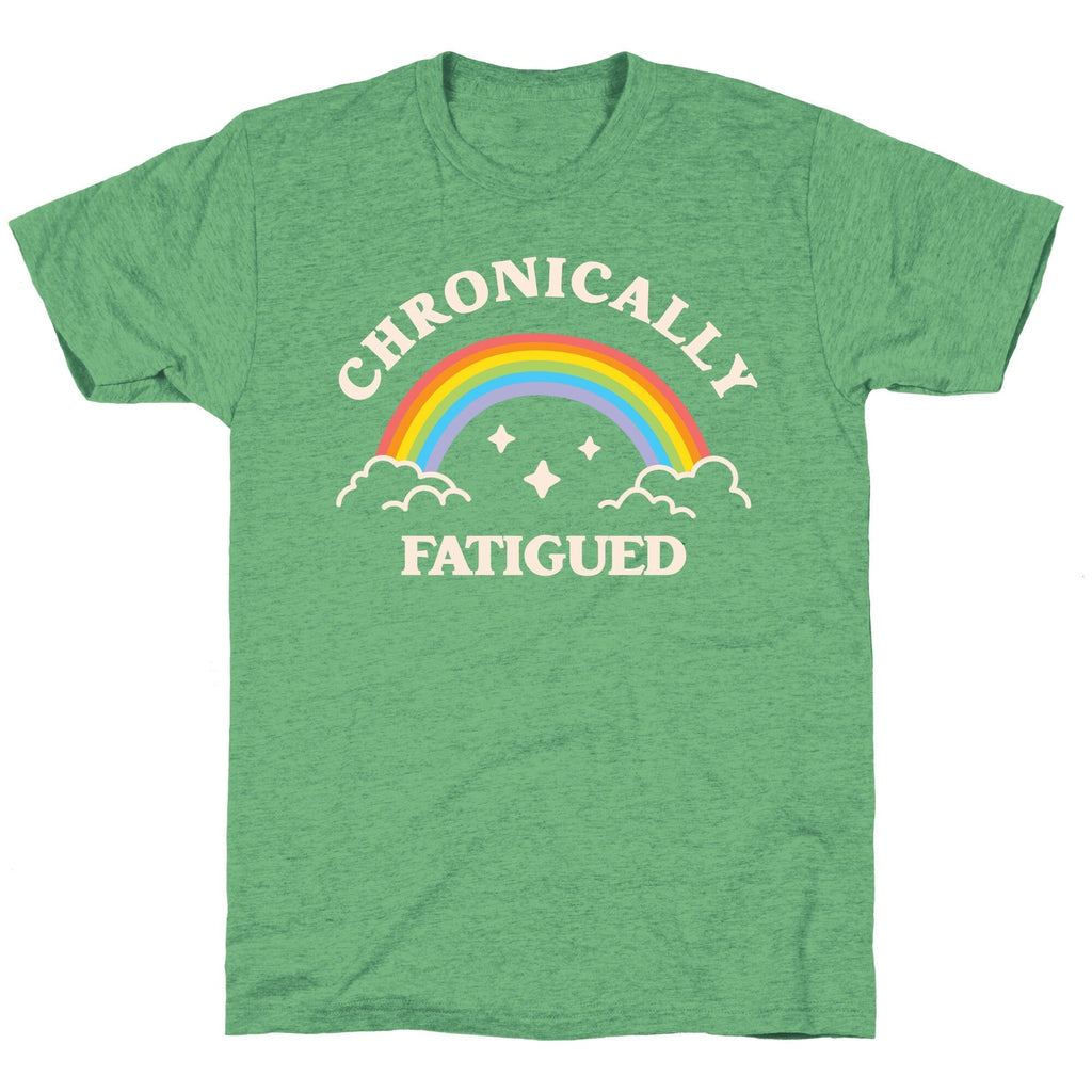 Chronically Fatigued Unisex Triblend Tee Hoodie, Sweatshirt | PureTeeCo.com (Image 2)