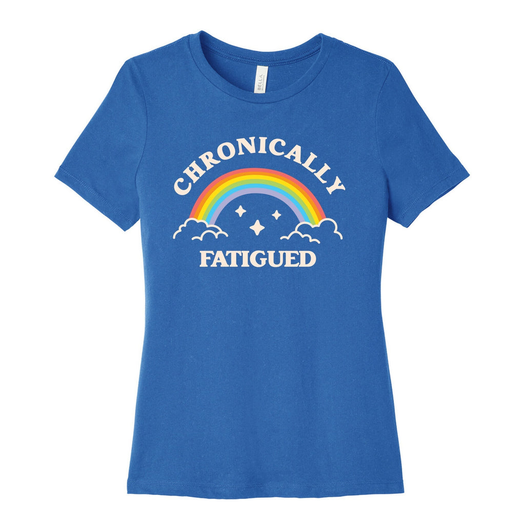 Chronically Fatigued Women's Cotton Tee Hoodie, Sweatshirt | PureTeeCo.com (Image 3)