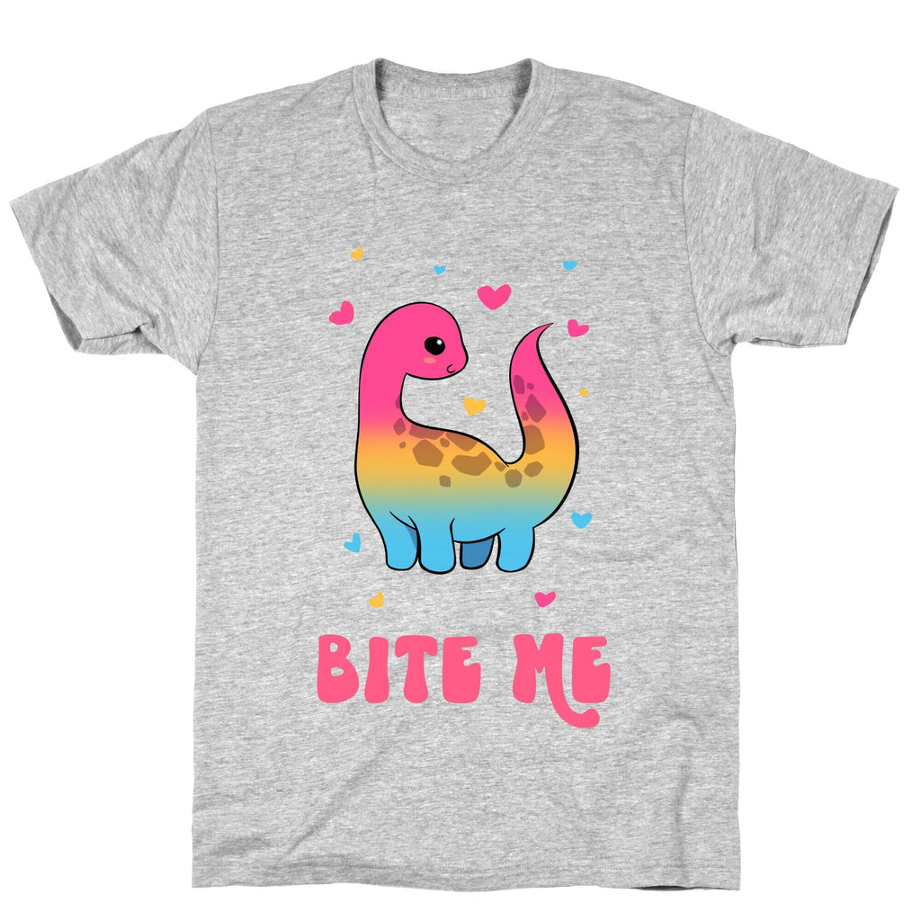 Bite Me Dinosaur T-Shirt Hoodie, Sweatshirt | PureTeeCo.com (Image 2)
