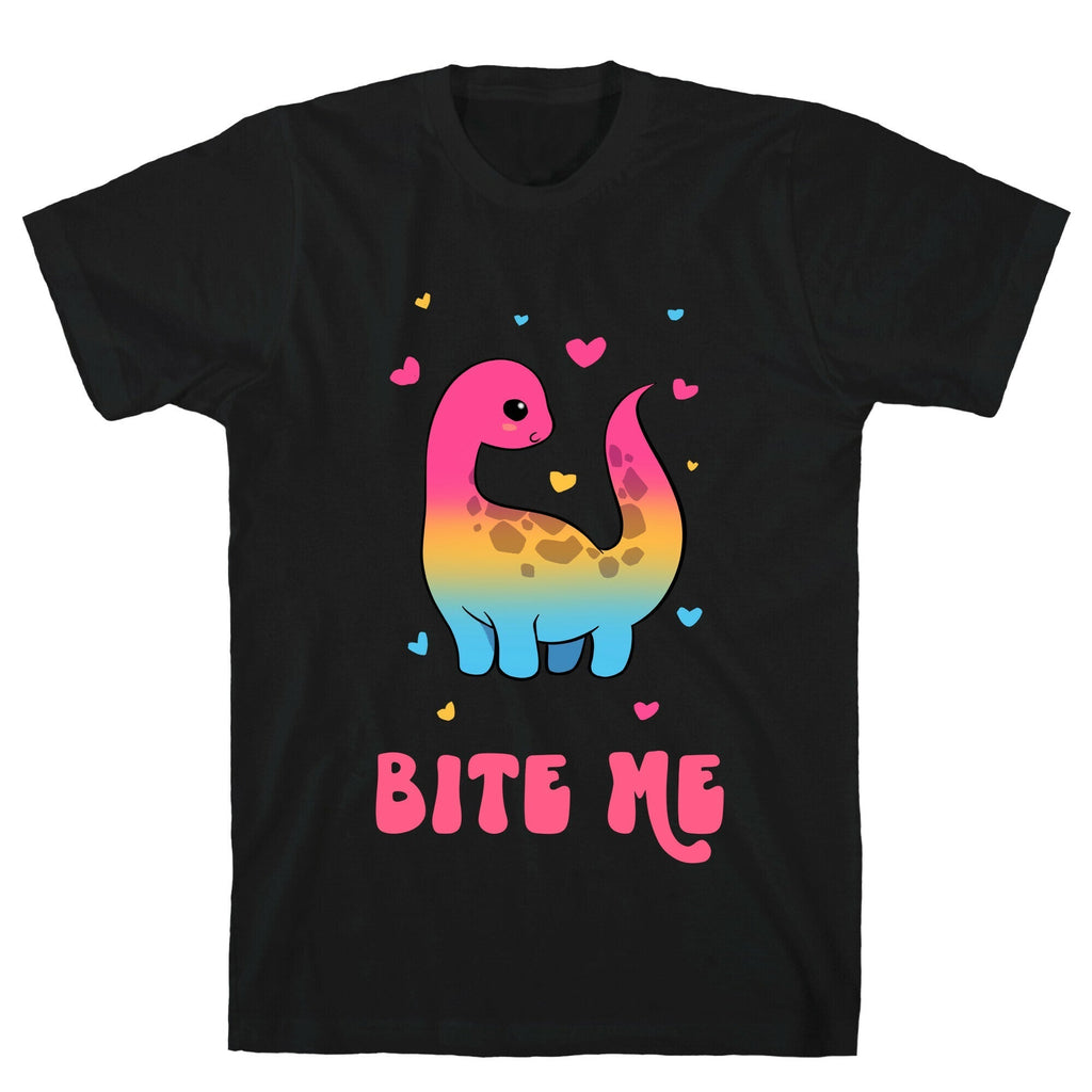Bite Me Dinosaur T-Shirt Hoodie, Sweatshirt | PureTeeCo.com (Image 1)