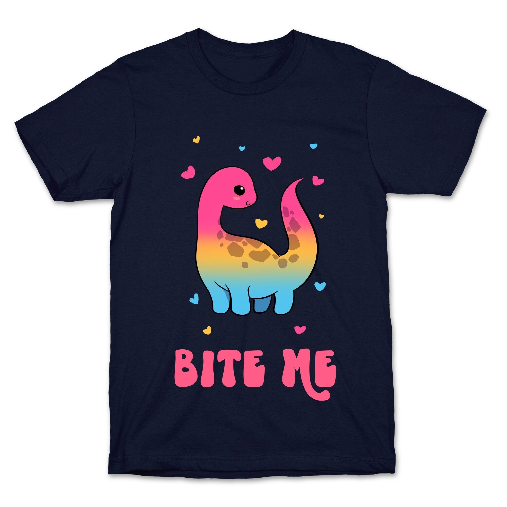 Bite Me Dinosaur T-Shirt Hoodie, Sweatshirt | PureTeeCo.com (Image 4)