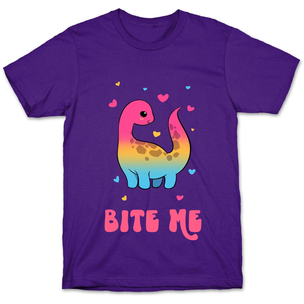 Bite Me Dinosaur T-Shirt Hoodie, Sweatshirt | PureTeeCo.com (Image 5)