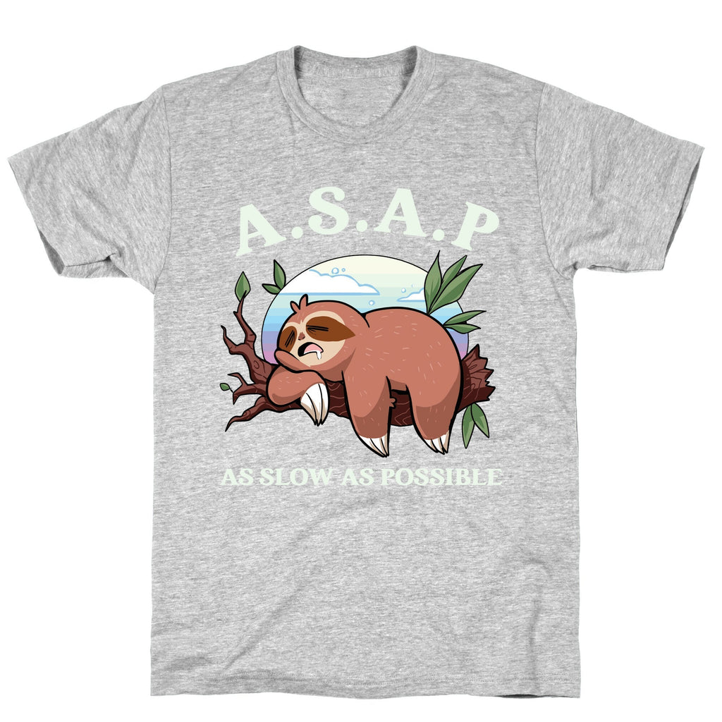 ASAP As Slow As Possible Sloth T-Shirt Hoodie, Sweatshirt | PureTeeCo.com (Image 2)