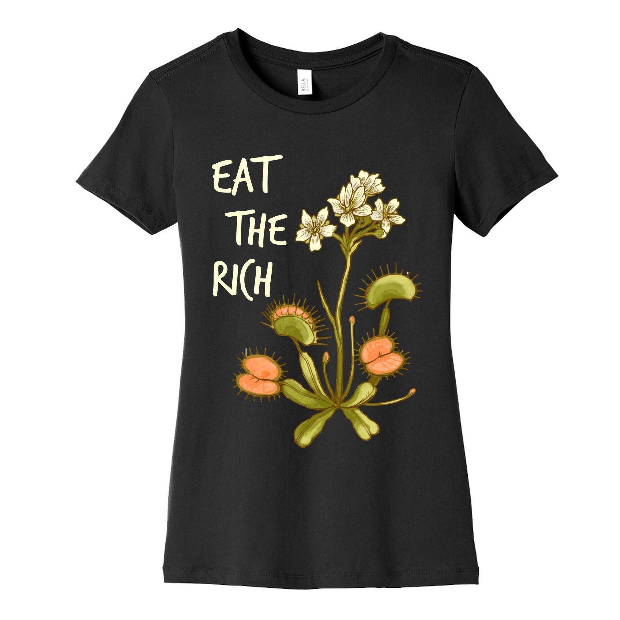 Eat The Rich Venus Fly Trap Women's Cotton Tee Hoodie, Sweatshirt | PureTeeCo.com (Image 5)
