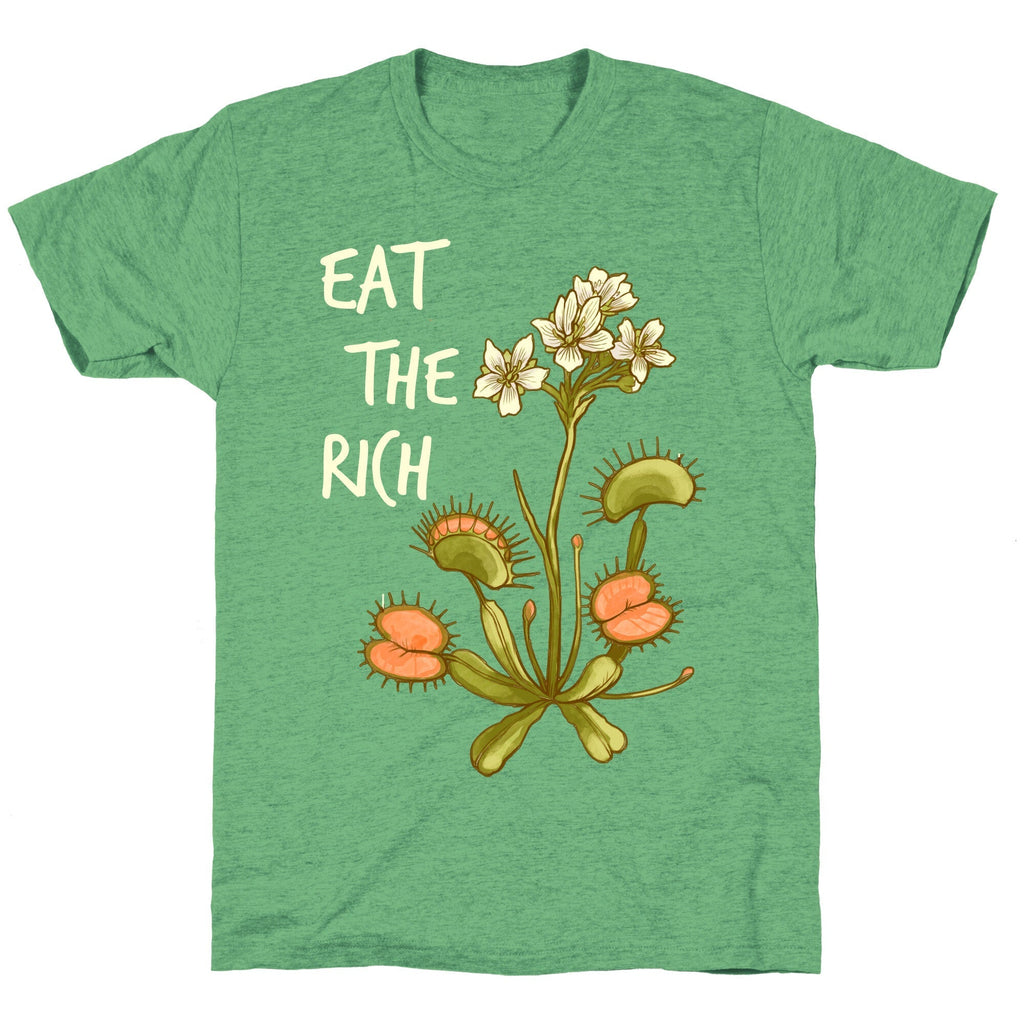 Eat The Rich Venus Fly Trap Unisex Triblend Tee Hoodie, Sweatshirt | PureTeeCo.com (Image 2)