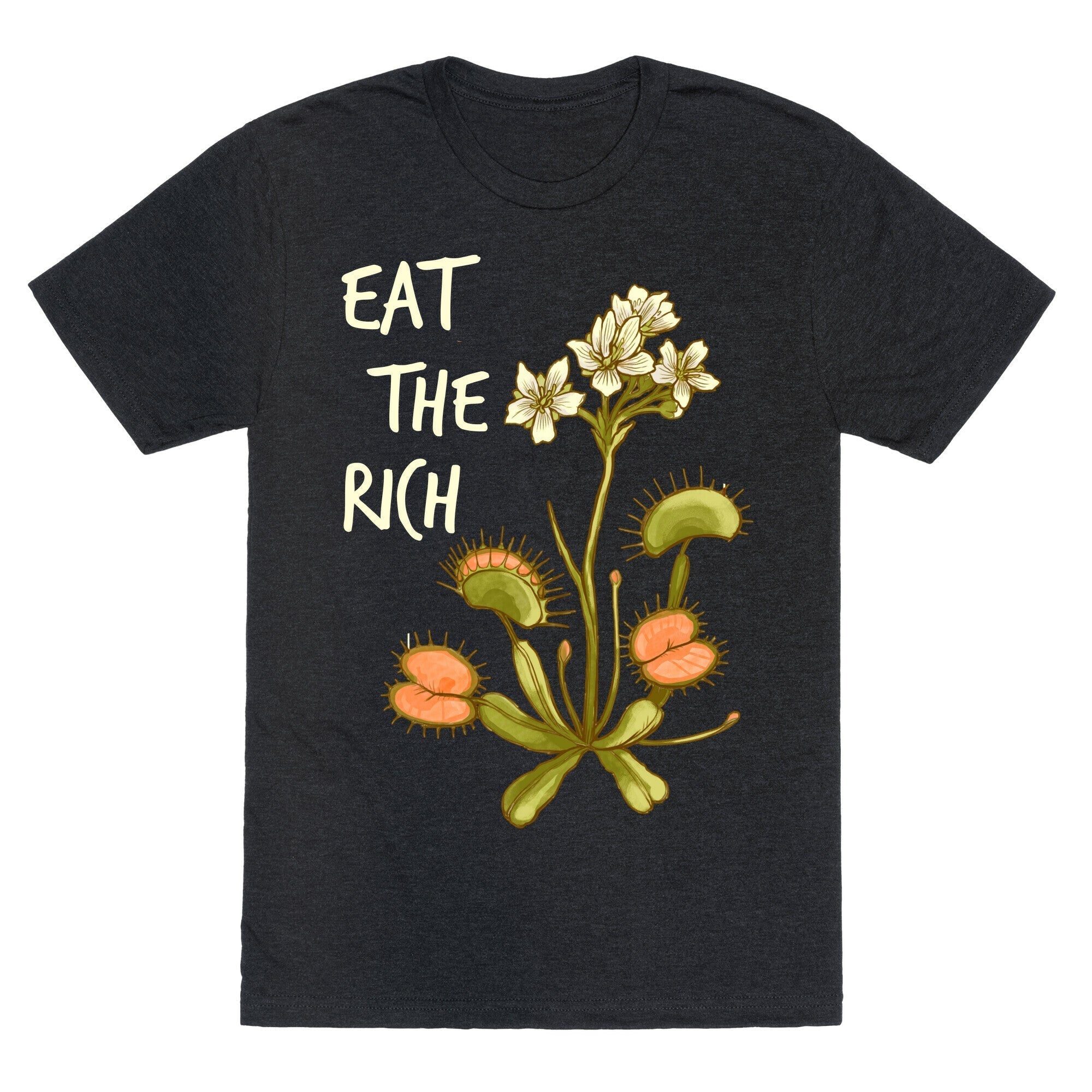 Eat The Rich Venus Fly Trap Unisex Triblend Tee Hoodie, Sweatshirt | PureTeeCo.com (Image 1)