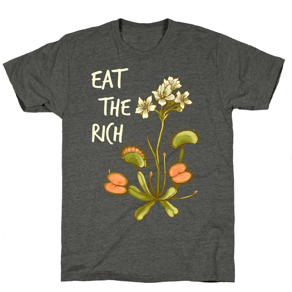 Eat The Rich Venus Fly Trap Unisex Triblend Tee Hoodie, Sweatshirt | PureTeeCo.com (Image 3)