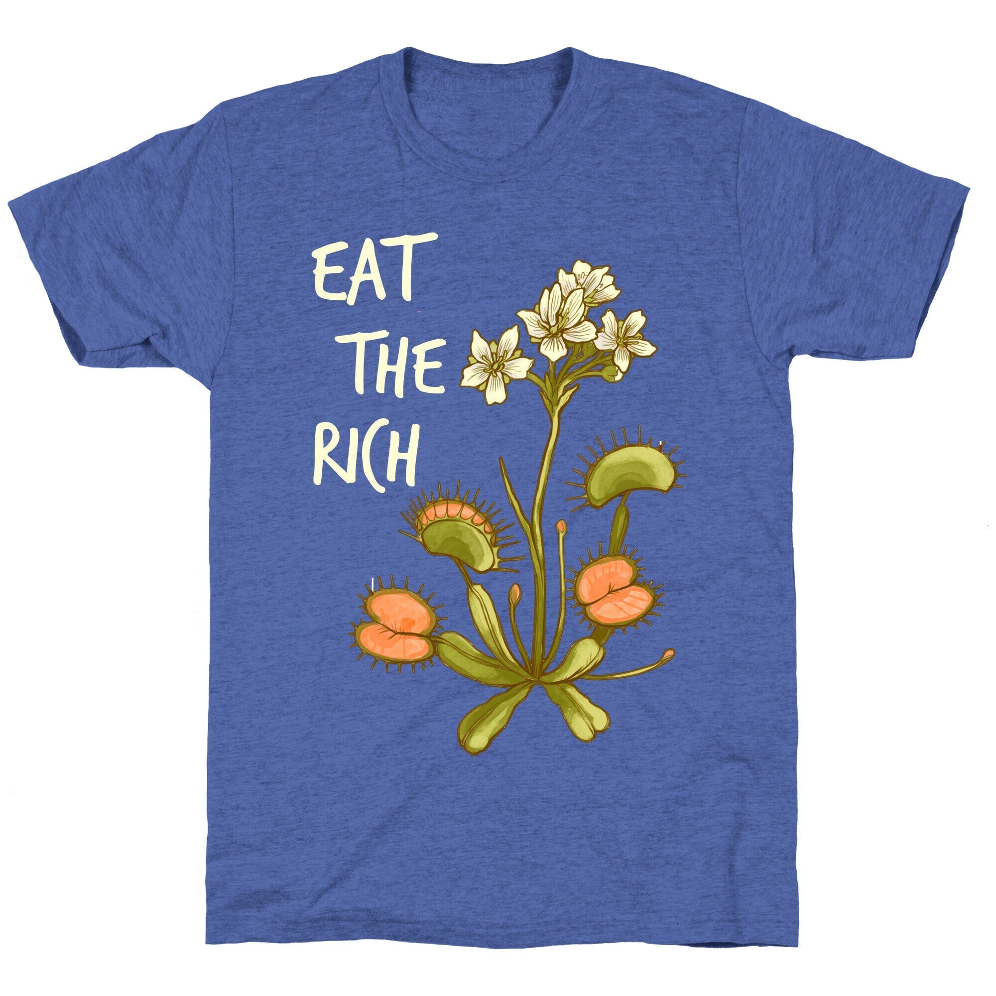 Eat The Rich Venus Fly Trap Unisex Triblend Tee Hoodie, Sweatshirt | PureTeeCo.com (Image 5)
