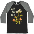Eat The Rich Venus Fly Trap Baseball Tee Hoodie, Sweatshirt | PureTeeCo.com (Image 1)