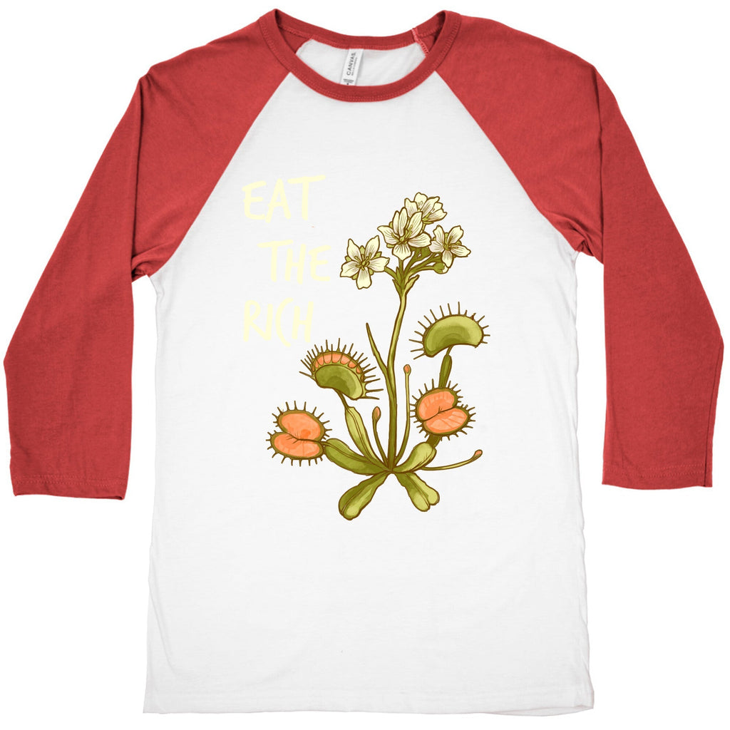 Eat The Rich Venus Fly Trap Baseball Tee Hoodie, Sweatshirt | PureTeeCo.com (Image 4)