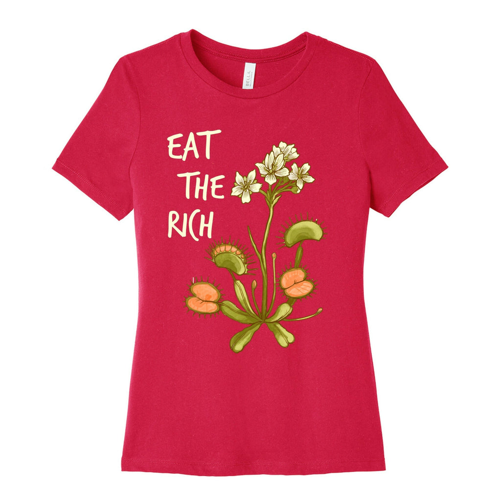 Eat The Rich Venus Fly Trap Women's Cotton Tee Hoodie, Sweatshirt | PureTeeCo.com (Image 2)