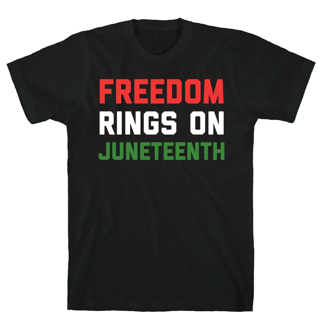 Freedom Rings On Juneteenth T-Shirt Hoodie, Sweatshirt | PureTeeCo.com (Image 1)