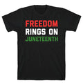 Freedom Rings On Juneteenth T-Shirt Hoodie, Sweatshirt | PureTeeCo.com (Image 1)