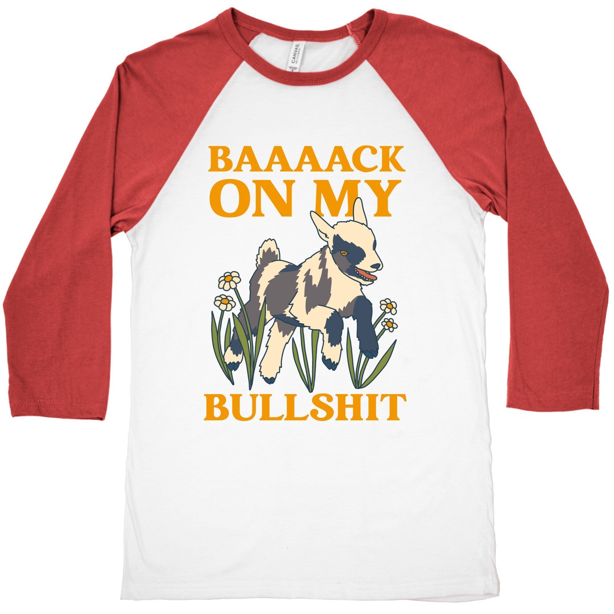 Back On My Bullshit (goat) Baseball Tee Hoodie, Sweatshirt | PureTeeCo.com (Image 4)