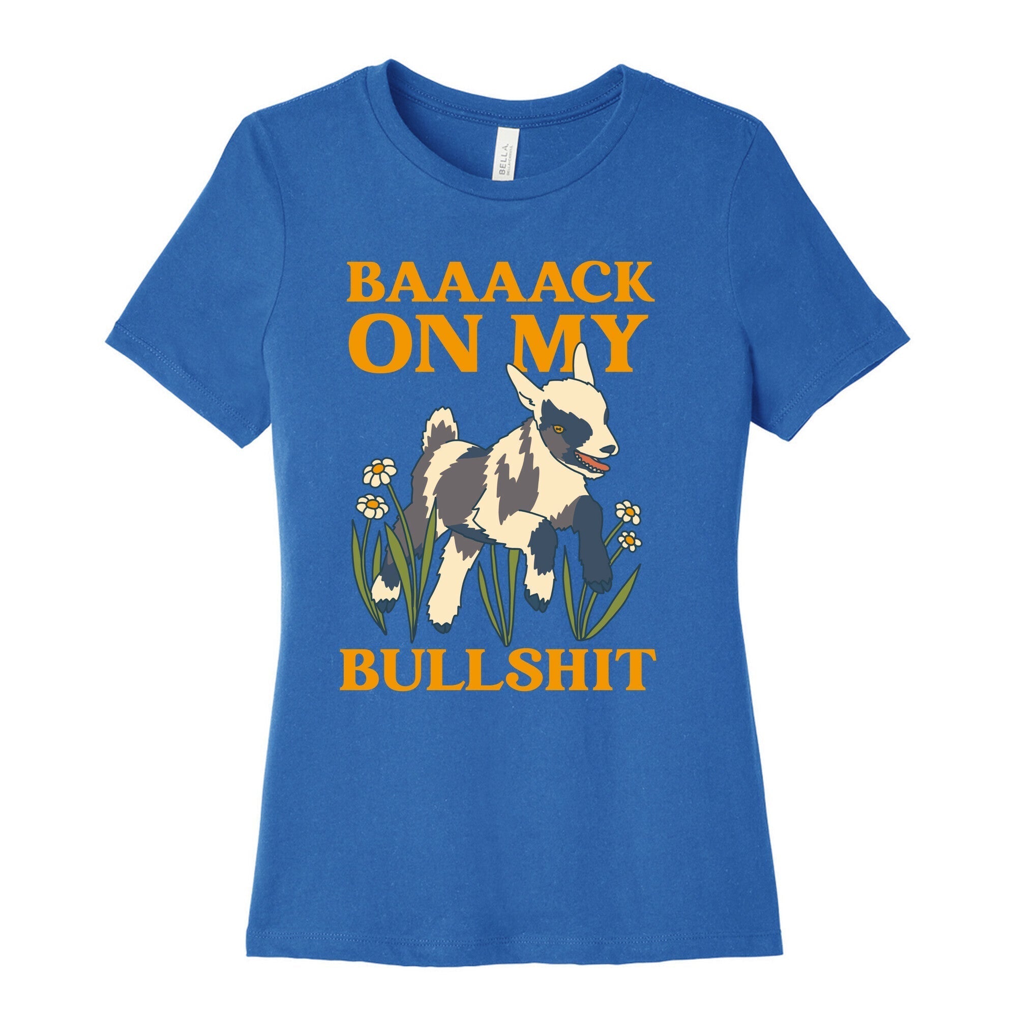 Back On My Bullshit (goat) Women's Cotton Tee Hoodie, Sweatshirt | PureTeeCo.com (Image 3)