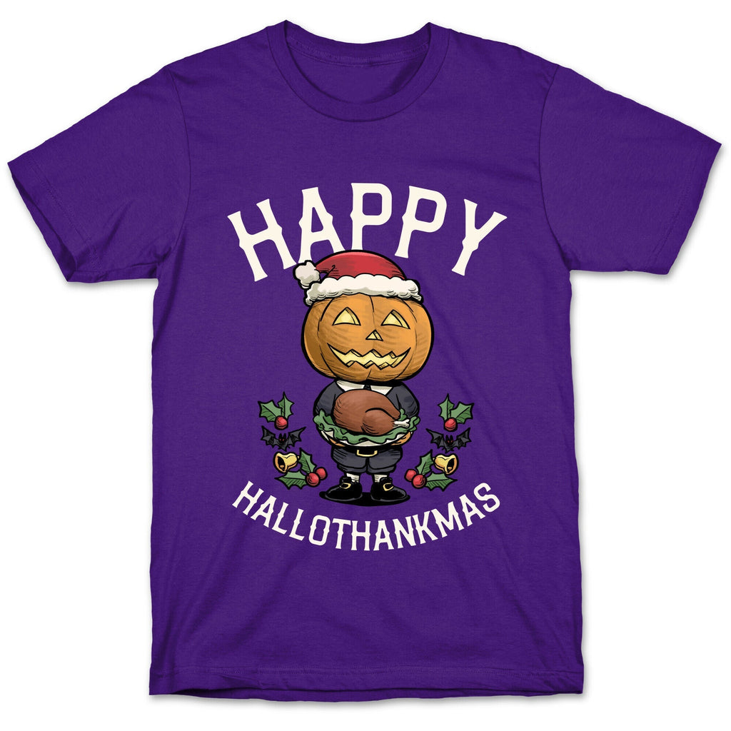 Happy Hallothankmas  T-Shirt Hoodie, Sweatshirt | PureTeeCo.com (Image 5)